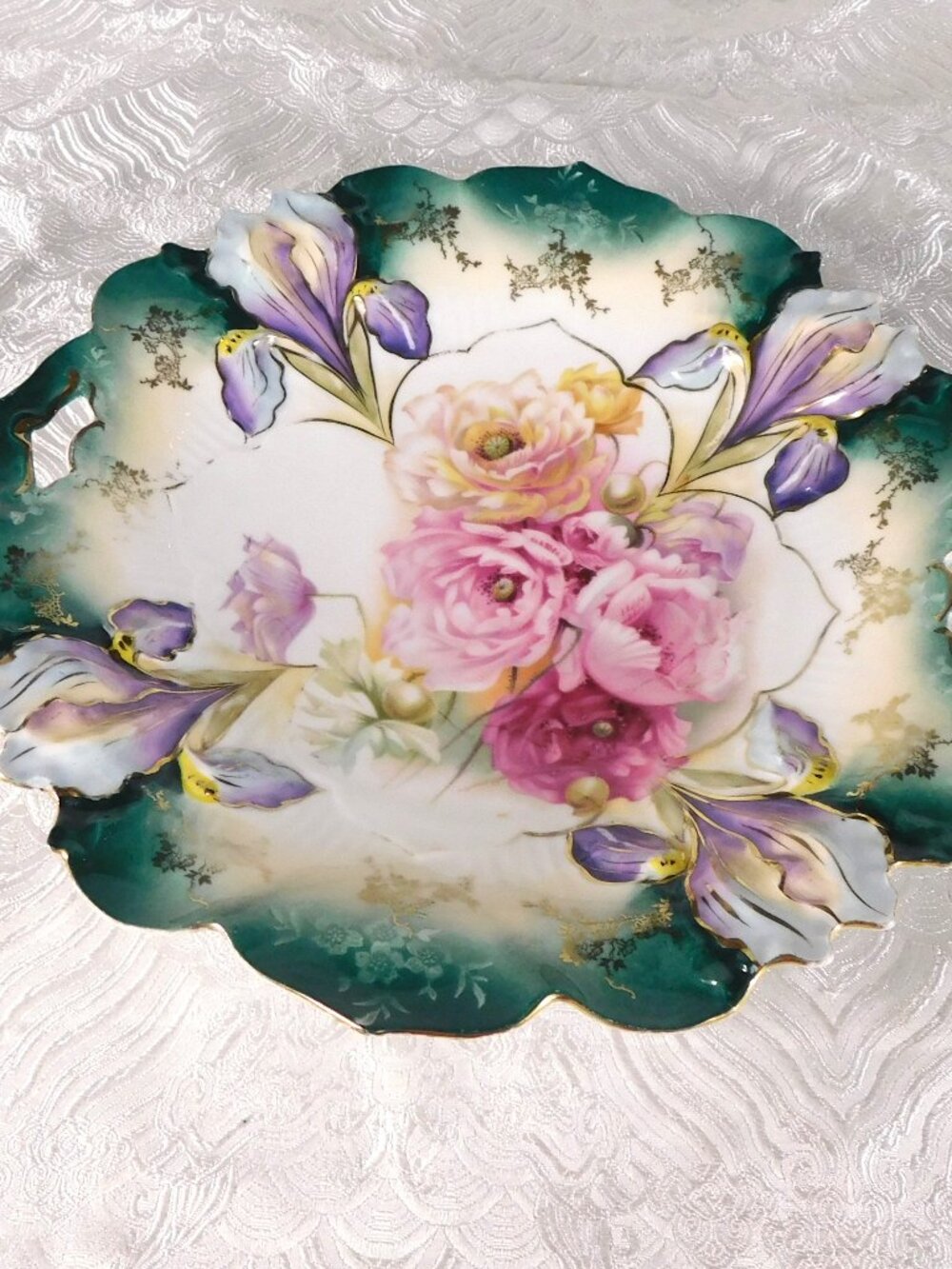 Green and Purple Reinhold Schlegelmilch Bowl # 27750